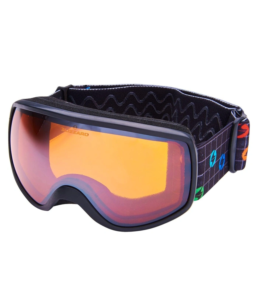 Lyžařské brýle BLIZZARD 963 DAO, black injected, amber-silver mirror