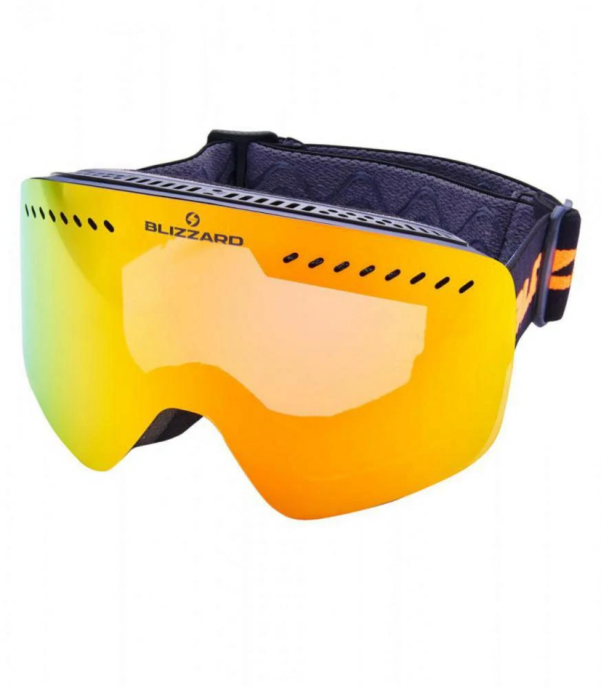 Lyžařské brýle Blizzard 983 MDAVZO black matt, smoke-revo orange