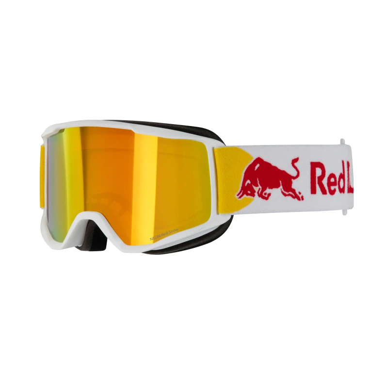Lyžařské brýle REDBULL SPECT NEON 05RE2, matt white, orange with red mirror