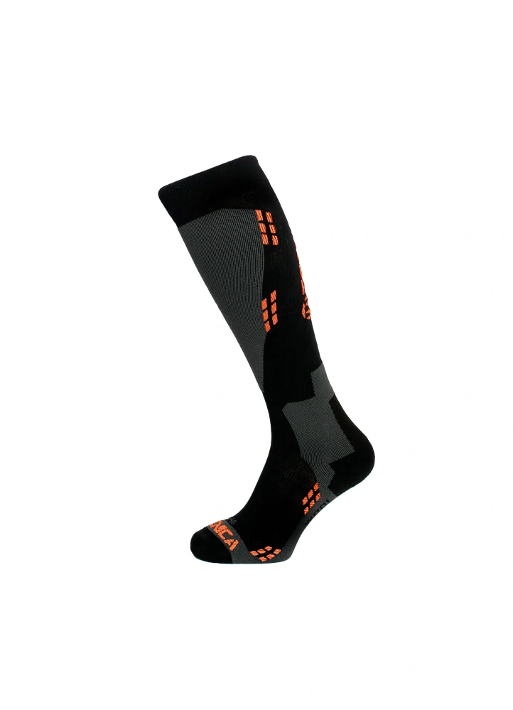 Podkolenky Tecnica WOOL black/orange