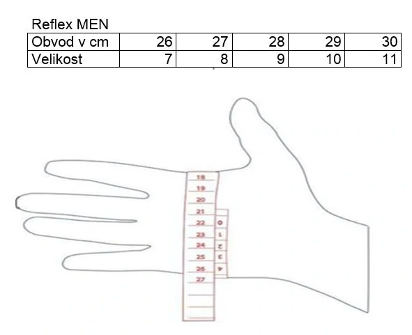 Lyžařské rukavice BLIZZARD REFLEX, vel. 10