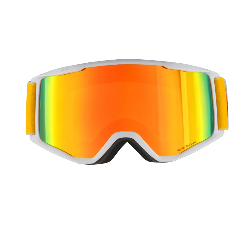Lyžařské brýle REDBULL SPECT NEON 05RE2, matt white, orange with red mirror