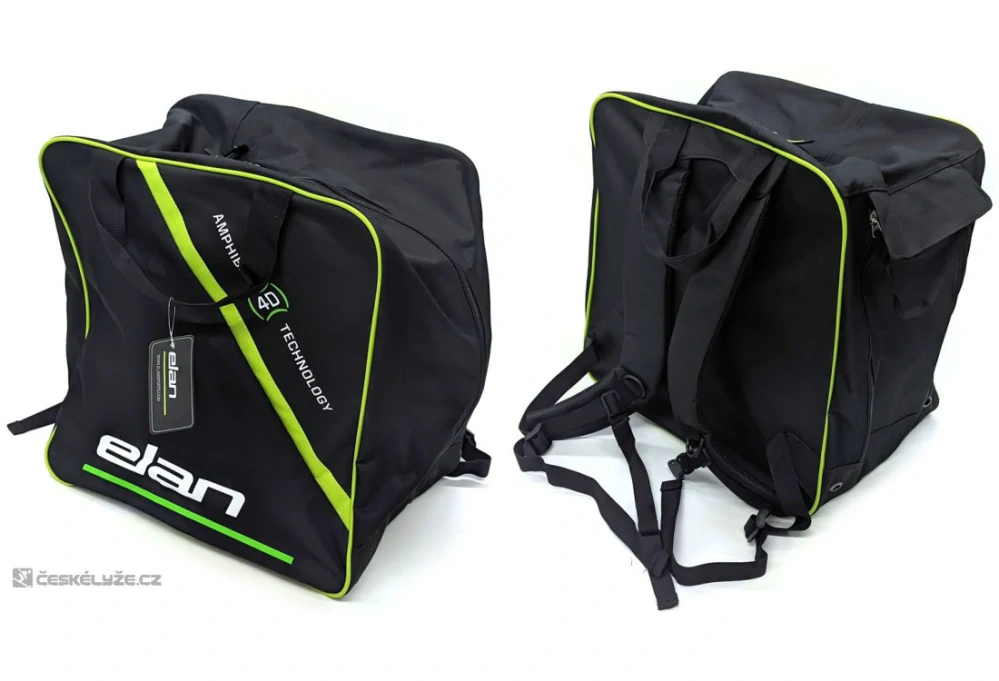 Obal na lyžařské boty + helmu ELAN black/green