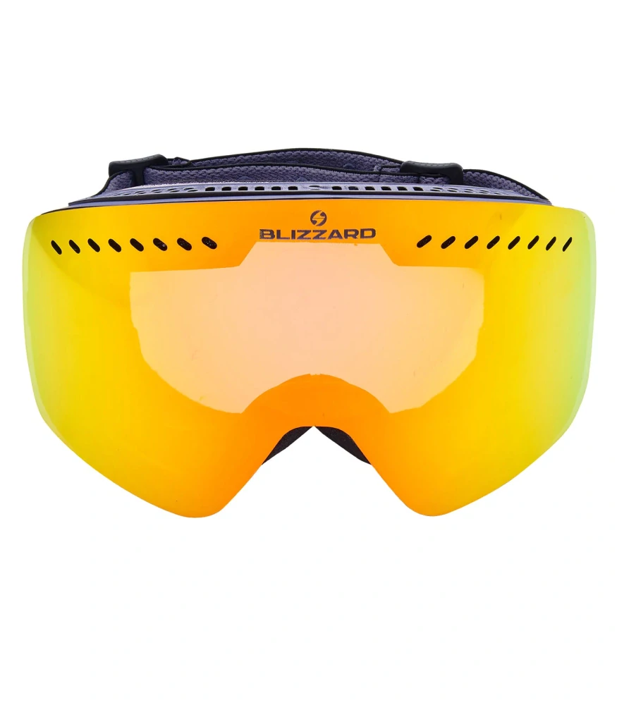Lyžařské brýle Blizzard 983 MDAVZO black matt, smoke-revo orange