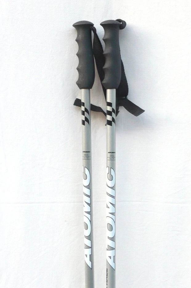 Sjezdové hole ATOMIC Beta Race 120cm silver